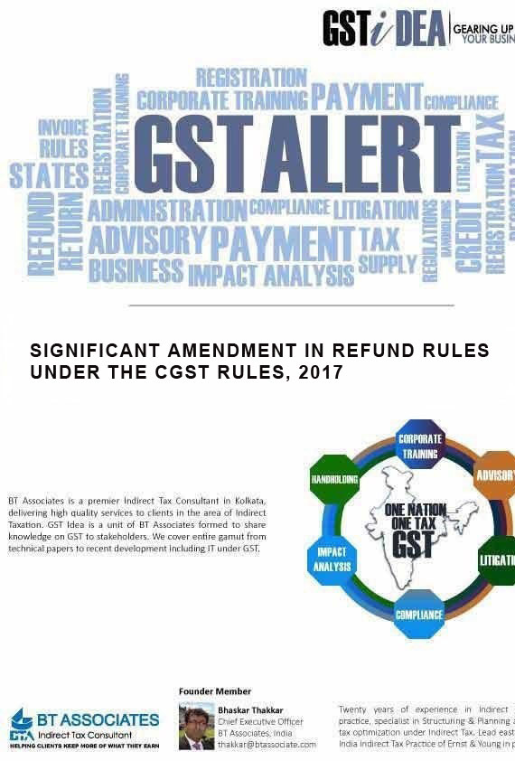 

Under the GST regime refund of tax amount can be claimed by a tax payer under various situations viz. refund of tax paid on zero-rated supplies, 
     

